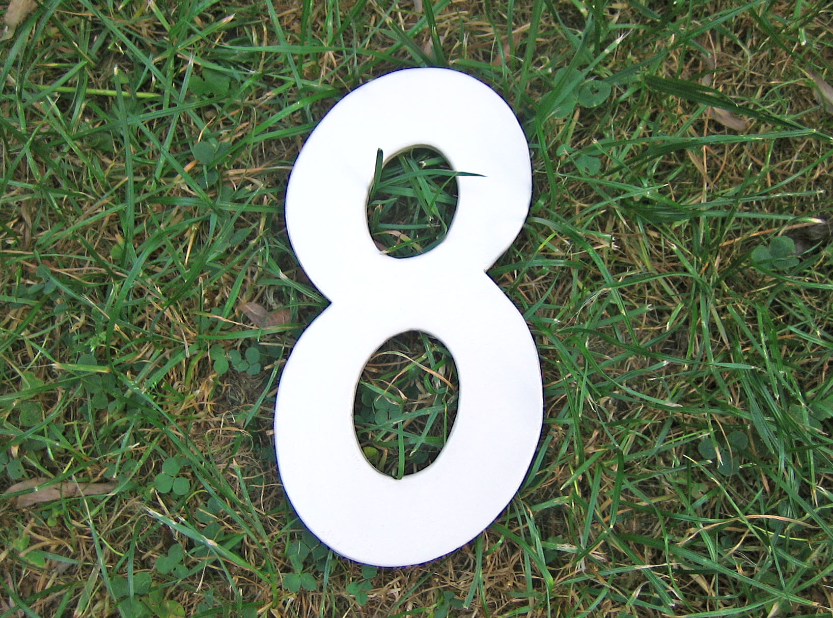 rundliche Hausnummer in Ihrer Wunschfarbe